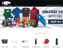 Tablet Screenshot of ggbrandedmerchandise.com